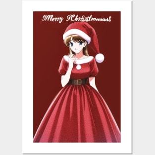 Red Dress Girl Posters and Art